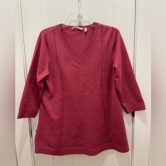 Soft Surroundings Women’s Tunic Size M  V Neck Long Sleeves - Picture 1 of 7